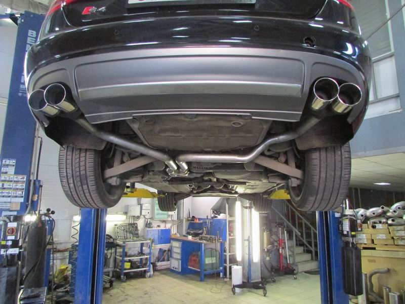 Тюнинг выхлопной системы на Audi S4