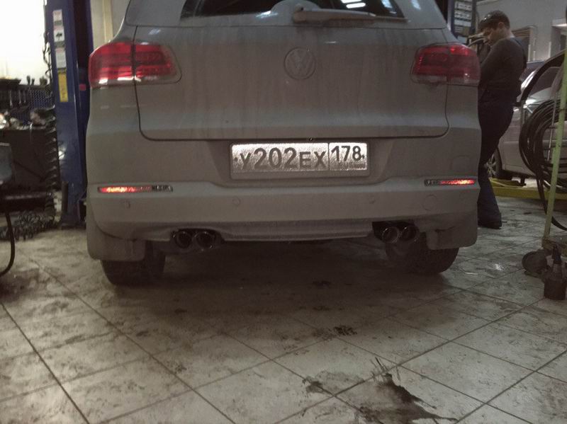 Тюнинг выхлопа на VW Tiguan
